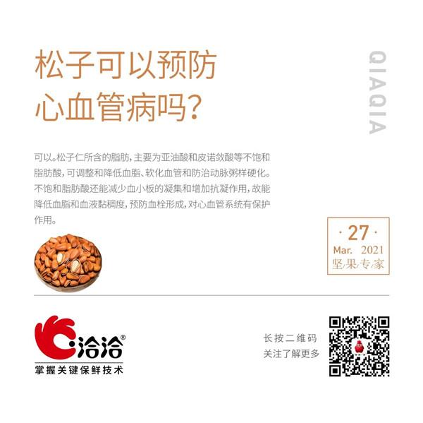 坚果功效小(xiǎo)科(kē)普 | 松子可(kě)以预防心血管病吗？